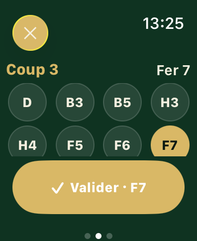 Apple Watch · Un tap = un coup